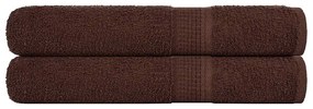 vidaXL Prosoape pentru saună 2 buc Maro 80x200 cm 360 g/m² 100% bumbac