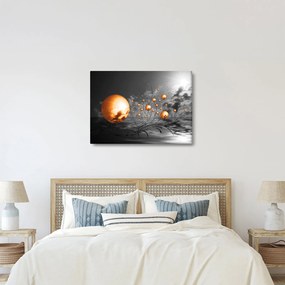 Tabloul bilelor portocalii abstarcte (70x50 cm)