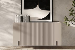 Comodă suspendată Malmi trei uși 150 cm - cashmir / crema bianca / negru