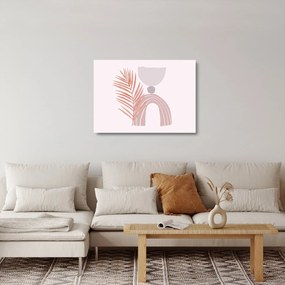 Tablou pe sticlă - Minimalism violet N⁰1 (70x50 cm)