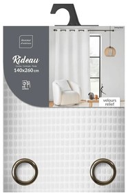 Draperie albă din catifea 140x260 cm Swing – douceur d'intérieur