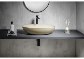 Sapho - Lavoar pentru montaj pe blat FORMIGO 60x40 cm, beton/bej