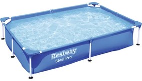 Set piscina cu cadru metalic Bestway Family 211x150x43 cm capacitate 1200 l