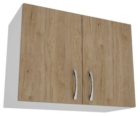 Corp Superior Hota haaus, Lemn Natural/Alb, 60 x 30 x 45 cm