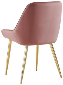 Scaun sufragerie Soddy (roz + auriu) . 1116452