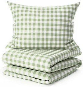 Set lenjerie de pat din microfibra pentru patut cu cearsaf GRENTIS, verde