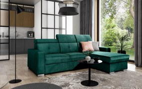 Colțar lemn masiv Extensibil Fiona 247x176cm Ladă Depozitare Personalizabil - Loco 04