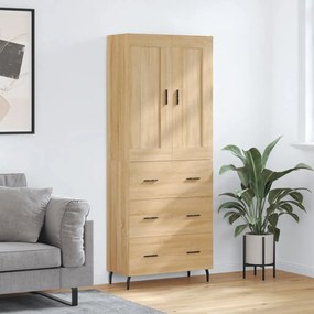 vidaXL Dulap înalt, stejar sonoma, 69,5x34x180 cm, lemn compozit