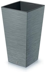 Ghiveci de flori FURU SQUARE 24 cm, gri, 24 cm