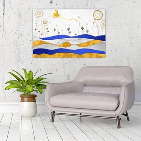 Tablou - Munții aurii (90x60 cm)