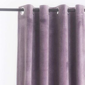 Draperie din catifea cu rejansa transparenta cu ate pentru galerie, Madison, densitate 700 g/ml, Lavanda, 1 buc