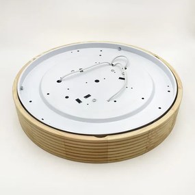 Plafonieră NATURAL MODERN 3xE27/15W/230V, diametru 47,5 cm, lemn de pin