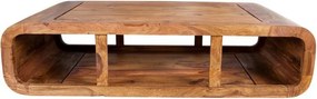 Masuta living din lemn de trandafir, colturi rotunjite Curved II 100cm Sheesham