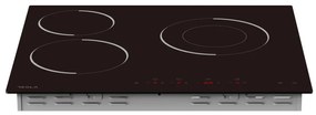Plita vitroceramica incorporabila Tesla HV6300MB, 5700W, 9 trepte, Timer, Indicator suprafață fierbinte, Protectie copii, Negru