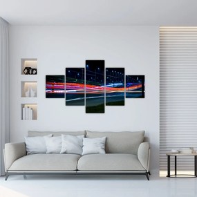 Tablou orașului nocturn (125x70 cm), în 40 de alte dimensiuni noi