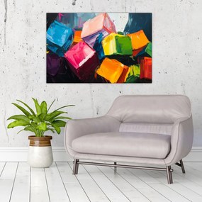 Tablou - Cuburi colorate (90x60 cm)