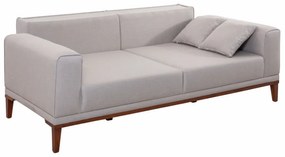 Set Canapea Extensibilă si Fotoliu Liones Tepsili, Crem