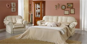 Canapea lemn masiv Clasică Imperial 170/220 cm - Nu, 3 locuri