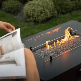 Șemineu de exterior pe gaz Planika Rio Table GAS 46x106 cm 10kW