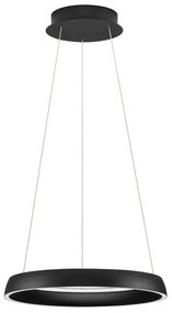 Lustra circulara aluminiu negru LED CCT OVIA 45cm