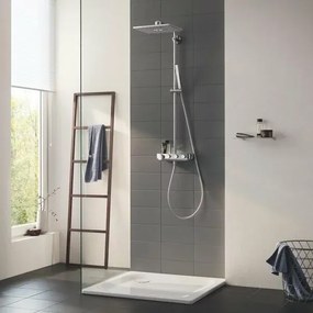 Coloana de dus cu baterie termostatata Grohe Euphoria 310 Cube Duo cu 1 functie