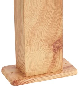Lampă de exterior din aluminiu cu imprimeu de lemn cu țăruș de sol și presetupe 65cm IP44 - Baleno
