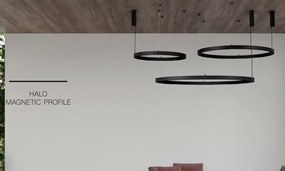 Sistem circular sina magnetica cu iluminat in partea superioara Halo 150cm