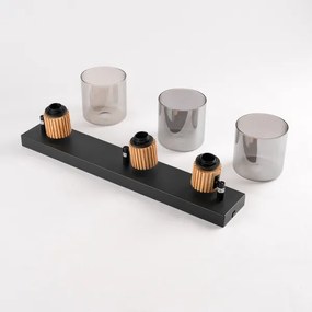 Brilagi - Spot HYGGE 3xE14/15W/230V negru/fumuriu