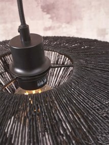 Lampa de podea eco din iuta Iguazu L 55cm negru