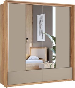 Dulap lemn masiv Eleganza, 209 × 219 × 63 cm