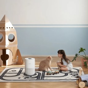 Purificator de aer Xiaomi Smart Air Purifier 4 Compact BHR5860EU, 27 W, 27 m², 230 m³/h, PM2.5, Indicator calitate aer, SMART, Mi Home, Alb