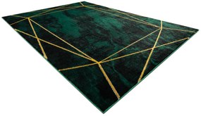 Exclusiv EMERALD covor 1022 glamour, stilat, geometric, marmură sticla verde / aur