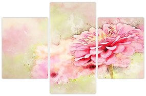 Tablou - Floare roz, aquarel (90x60 cm)