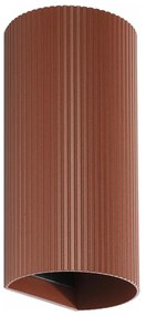 Aplică FARO 40545 SOLE 2xGU10/8W/230V cărămiziu canelat rotund