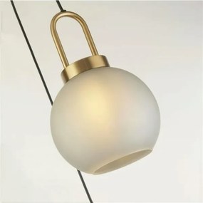 Lustră pe cablu SNOWDROP 3xE27/60W/230V alamă Searchlight 36632-3AC