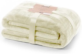 Pătură din microfibră DecoKing Mic, 220 x 240 cm, crem deschis