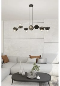 Lustră pe cablu TOKEN 8xE27/15W/230V negru