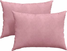 vidaXL Perne pentru canapea 2 pcs Roz 70 x 50 cm Țesătură din corduroy