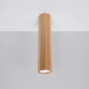 Spot ZEKE 1xGU10/40W/230V 30 cm stejar Sollux SL.1034