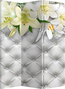 Paravan - Flori de crin (126x170 cm)