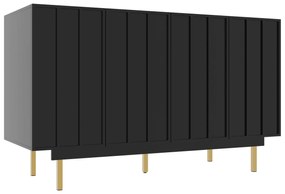 Dulap minimalist pentru sufragerie, Negru | Aosom Romania