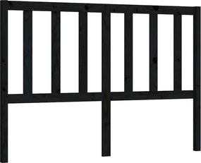 vidaXL Tăblie de pat, negru, 166x4x100 cm, lemn masiv de pin