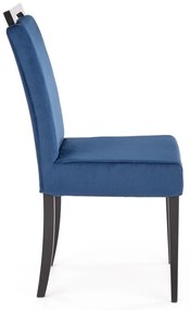 Scaun Clarion 2 velvet albastru/negru Monolith 77