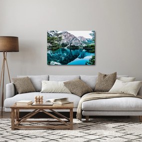 Tablou - Lac în Alpi (70x50 cm)