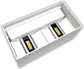 Aplica de perete LED pentru exterior, 24W, 230V, 3000K, IP65, albă