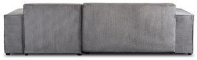 JAKS Canapea extensibilă de colț Alex 262 cm velvet gri