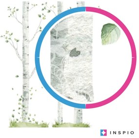 INSPIO Căprioare jucăușe în pădure de mesteacăn - autocolante pentru camera copiilor