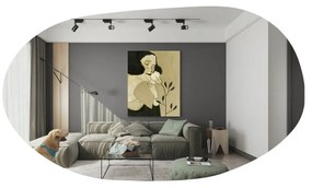 Oglindă Vanomi Black 52 x 89 cm