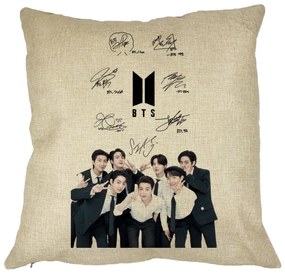 Perna Decorativa BTS Army 3, 40x40 cm, Husa Detasabila, Burduf