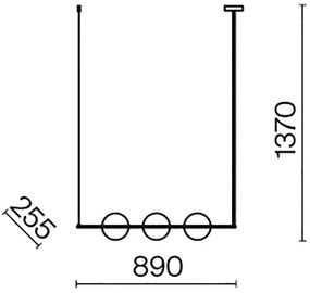 Lustră pe tijă Maytoni MOD221PL-03N ERICH 3xE14/40W/230V crom